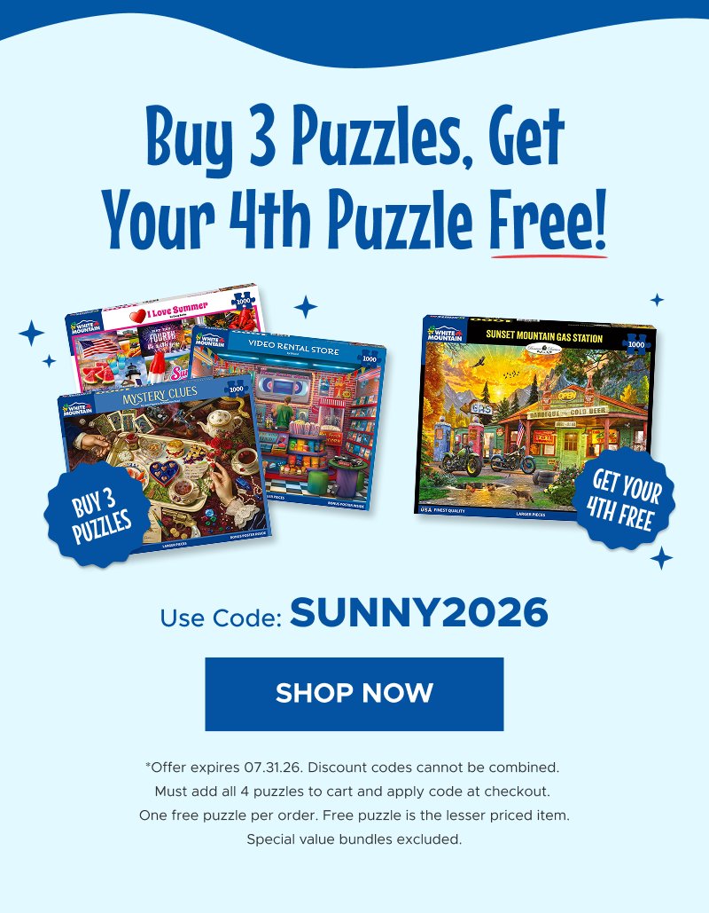 Buy 3 Puzzles, Get Your 4th Puzzle Free | Shop Now
