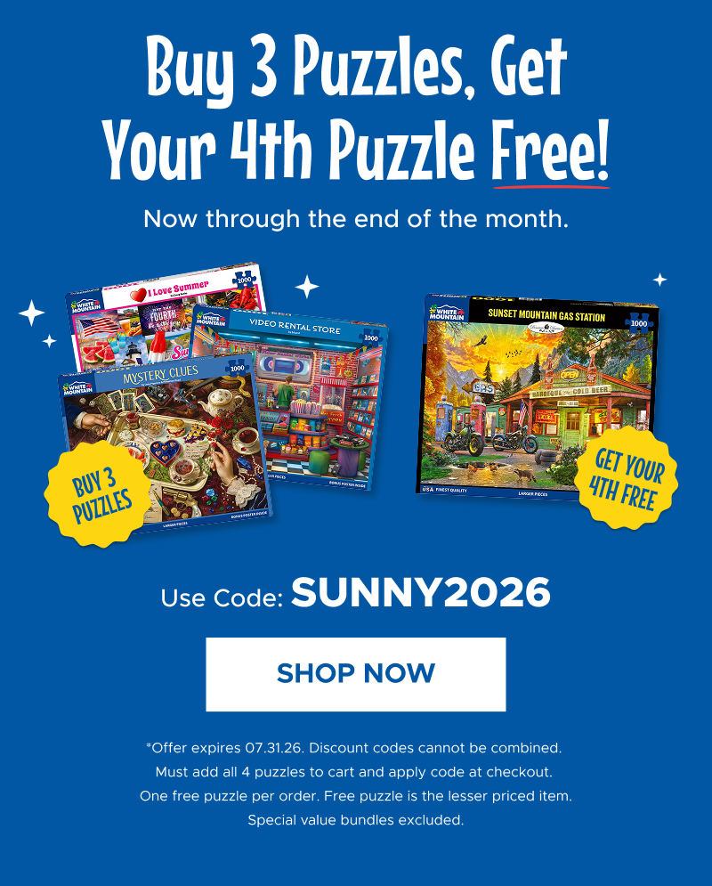 Buy 3 Puzzles, Get Your 4th Puzzle Free | Shop Now