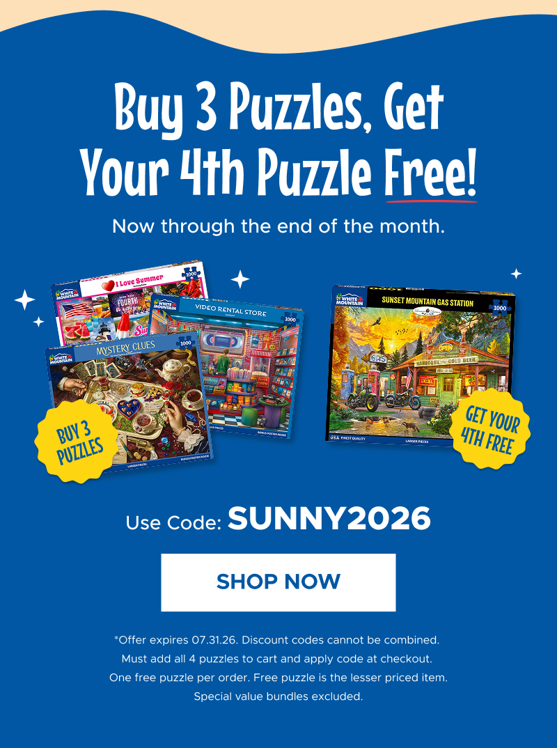 Buy 3 Puzzles, Get Your 4th Puzle Free | Shop Now