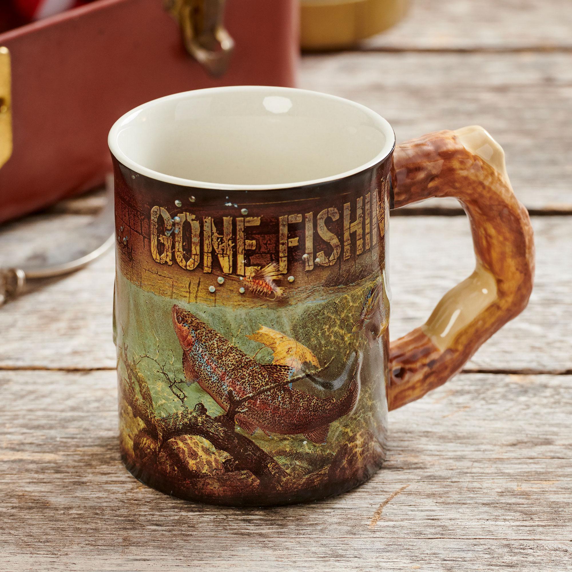 Image of Gone Fishing - Trout - Sculpted Mug