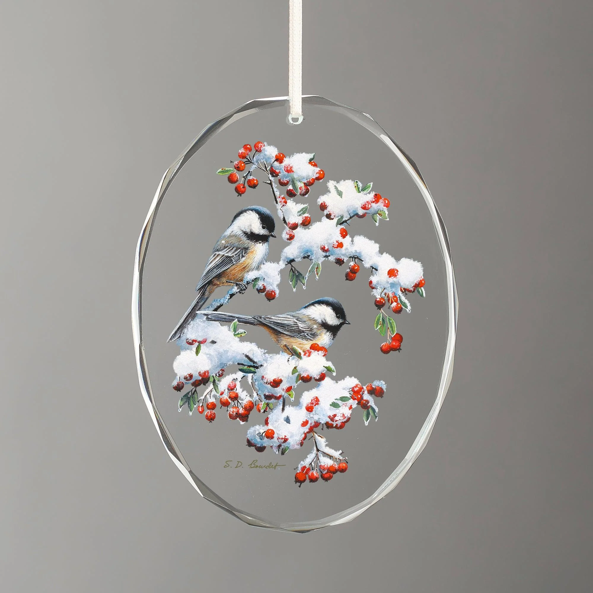 Image of Winter Morning - Chickadees