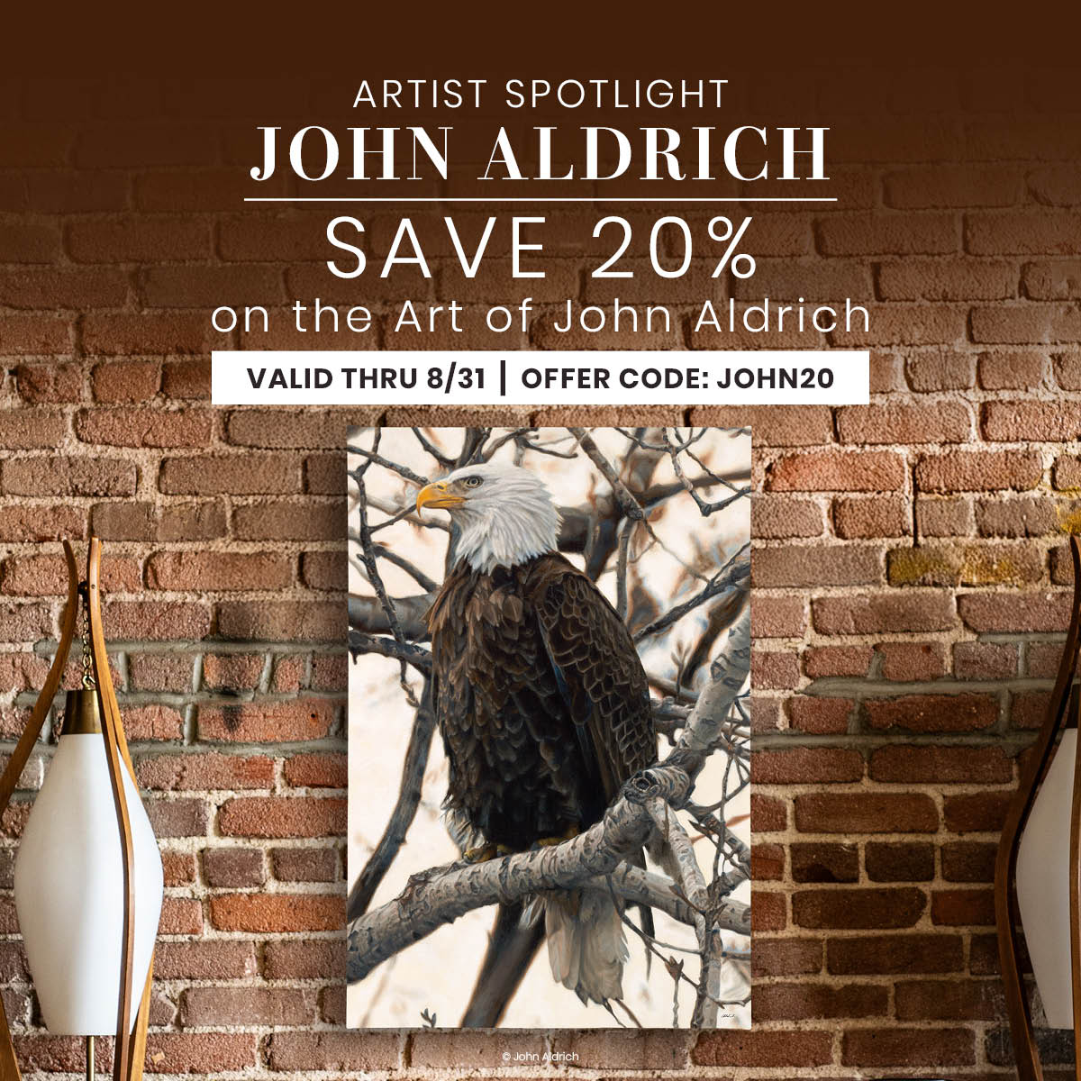 Save 20% on John Aldrich 
