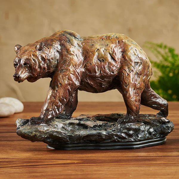 Image of One Step Grizzly Bear Maquette - Sculpture