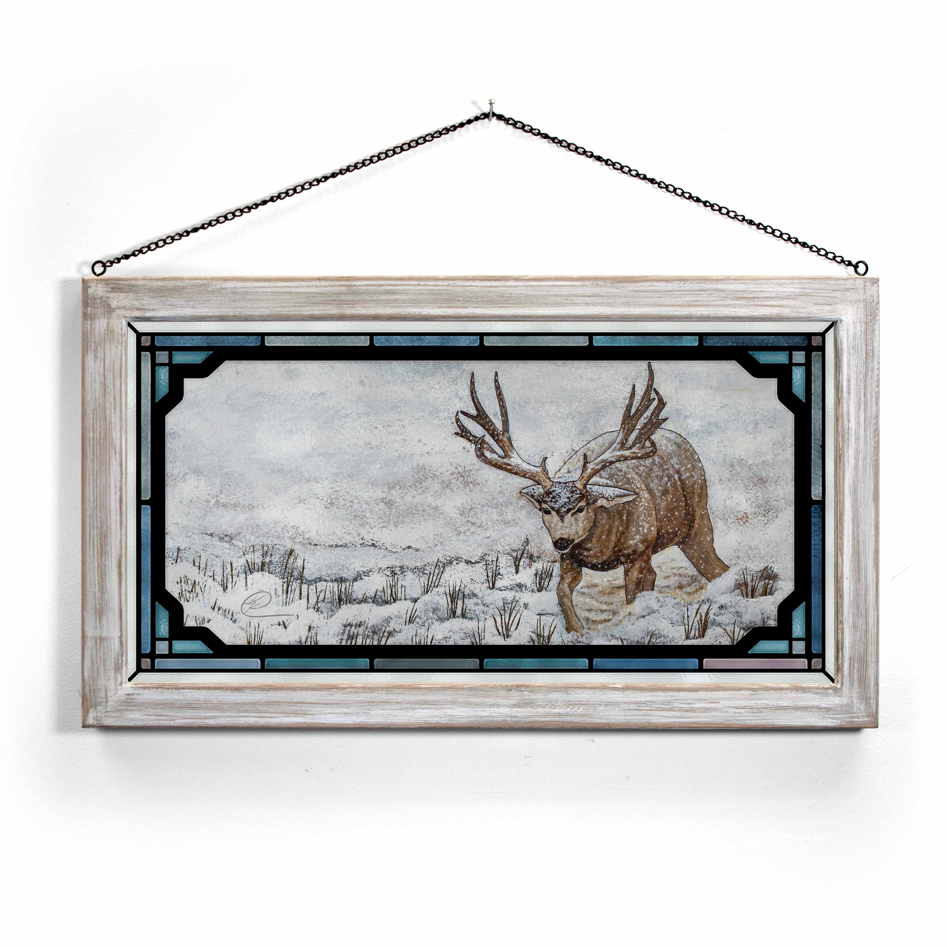 Image of Snow Muley - Stained Glass Art
