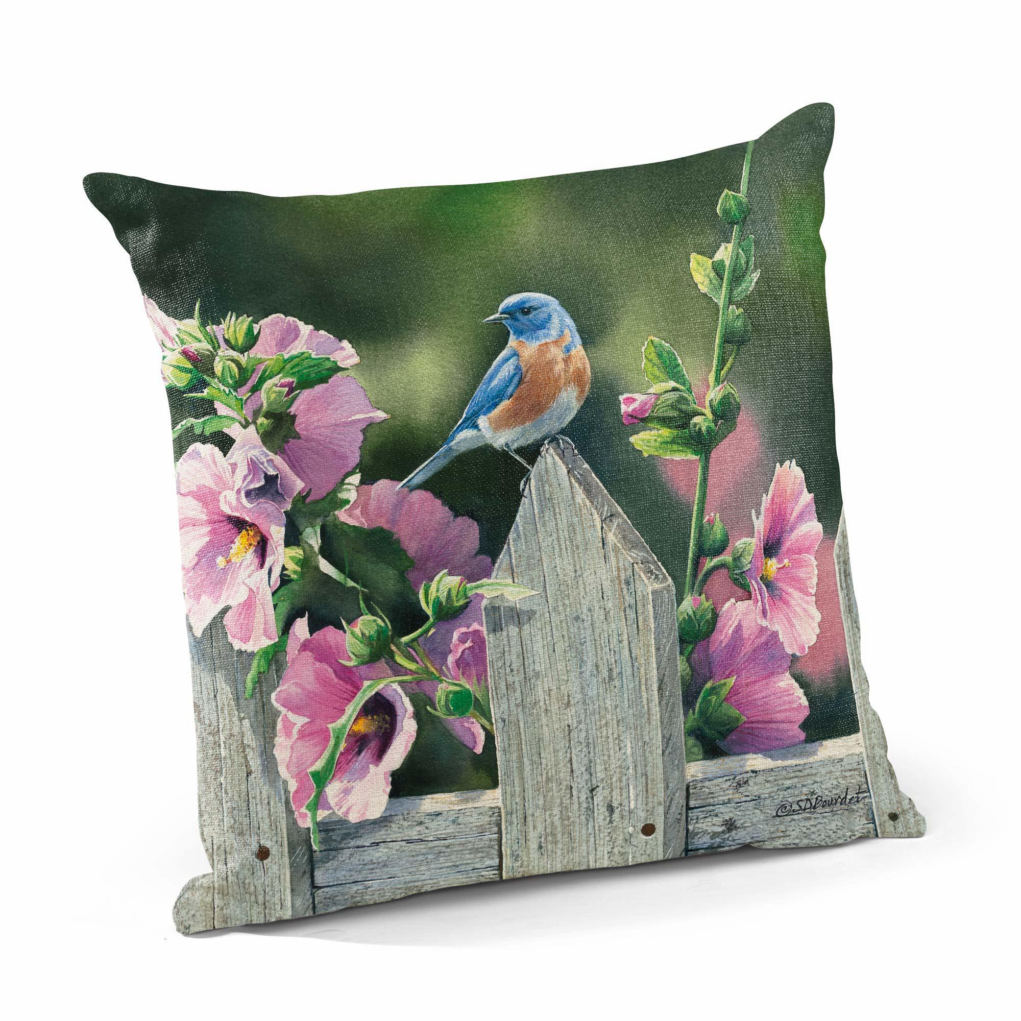 Image of Bluebirds - Decorative Pillow