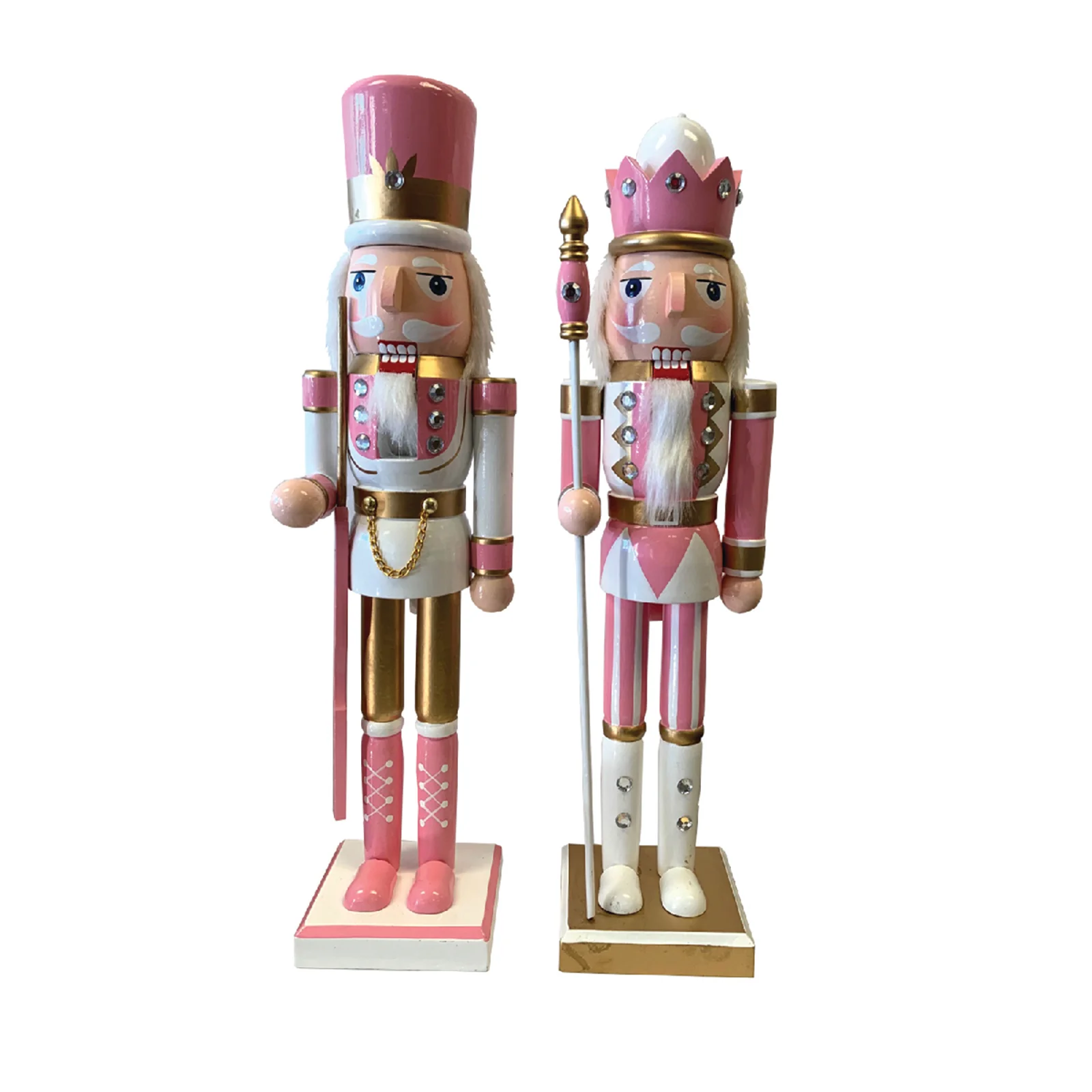 Image of Pink & Gold - 14" Nutcracker