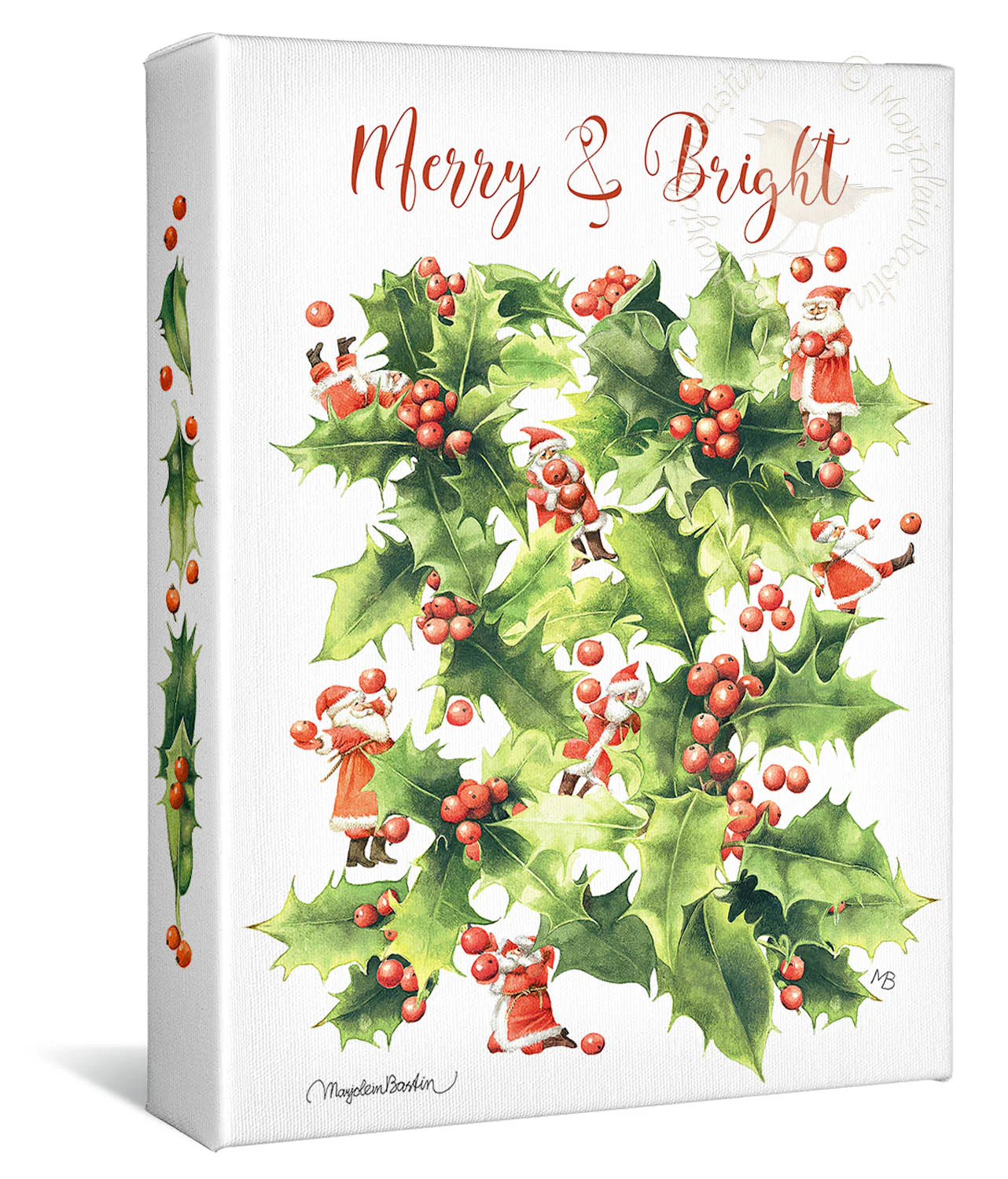 Image of Merry and Bright - 12" x 9" - Gallery Wrapped Canvas