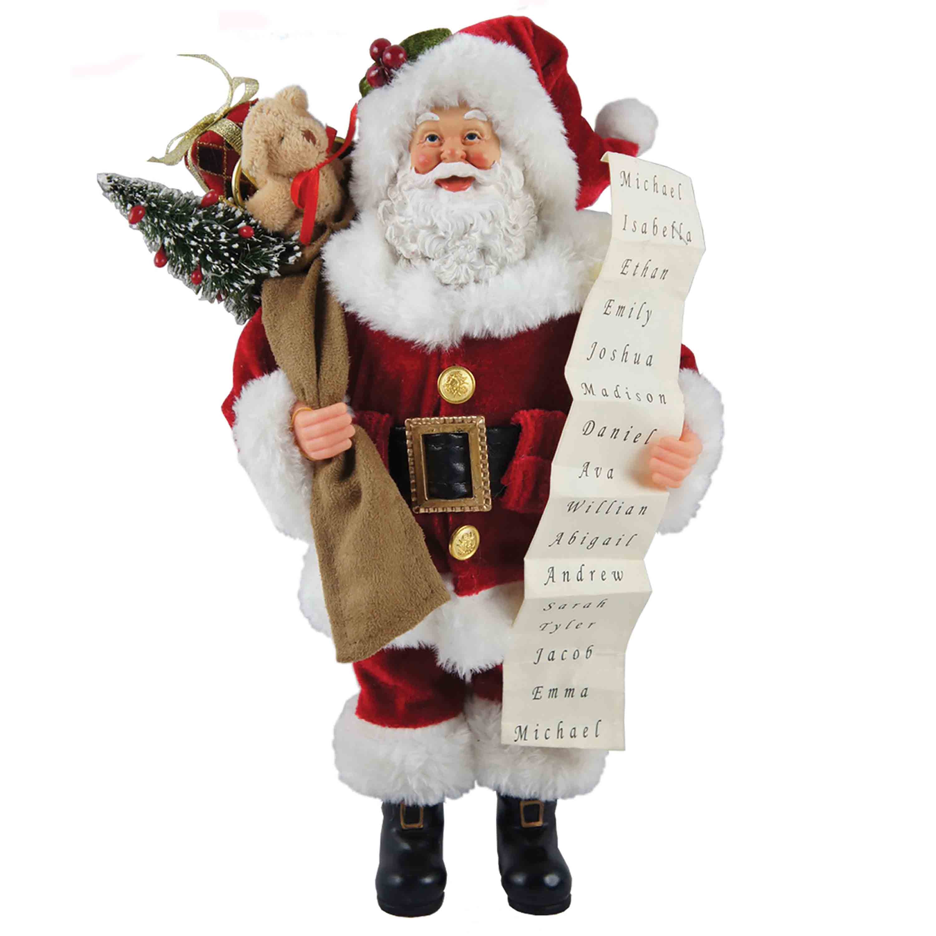 Image of Santa With List - 12" Santa