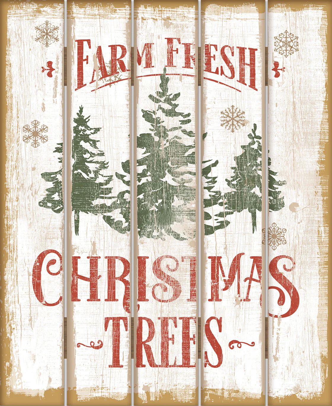 Image of Farm Fresh Christmas - 18" x 22" Pallet Wall Art