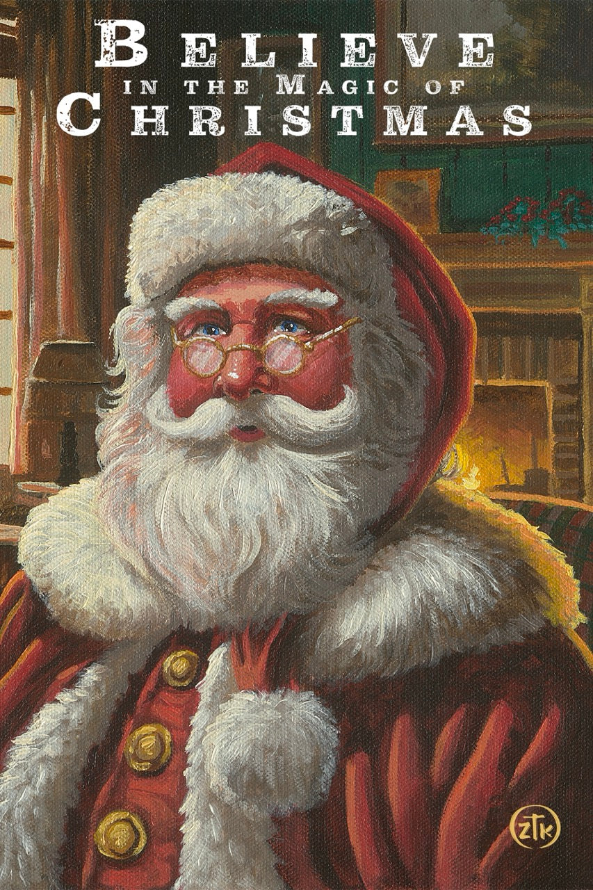 Image of Old St. Nick - 12" x 18" Wood Sign