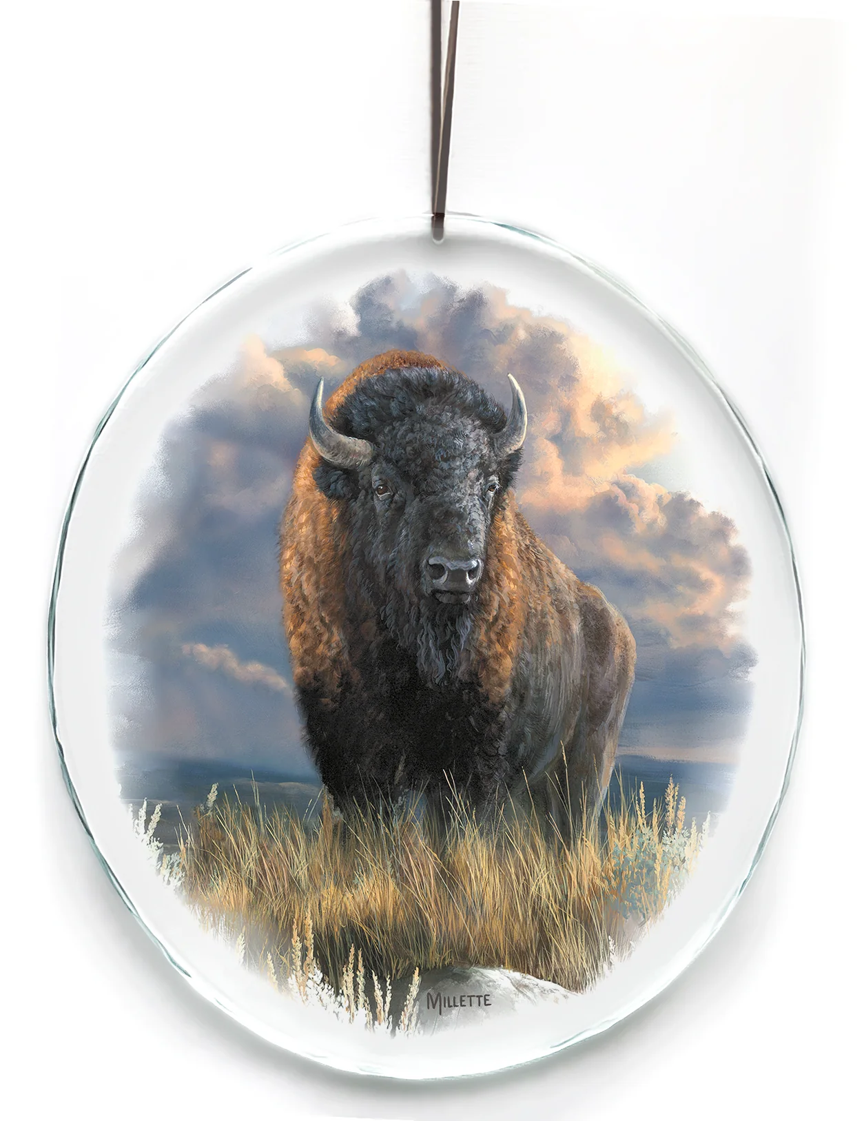 Image of Distant Thunder-Bison - Suncatcher