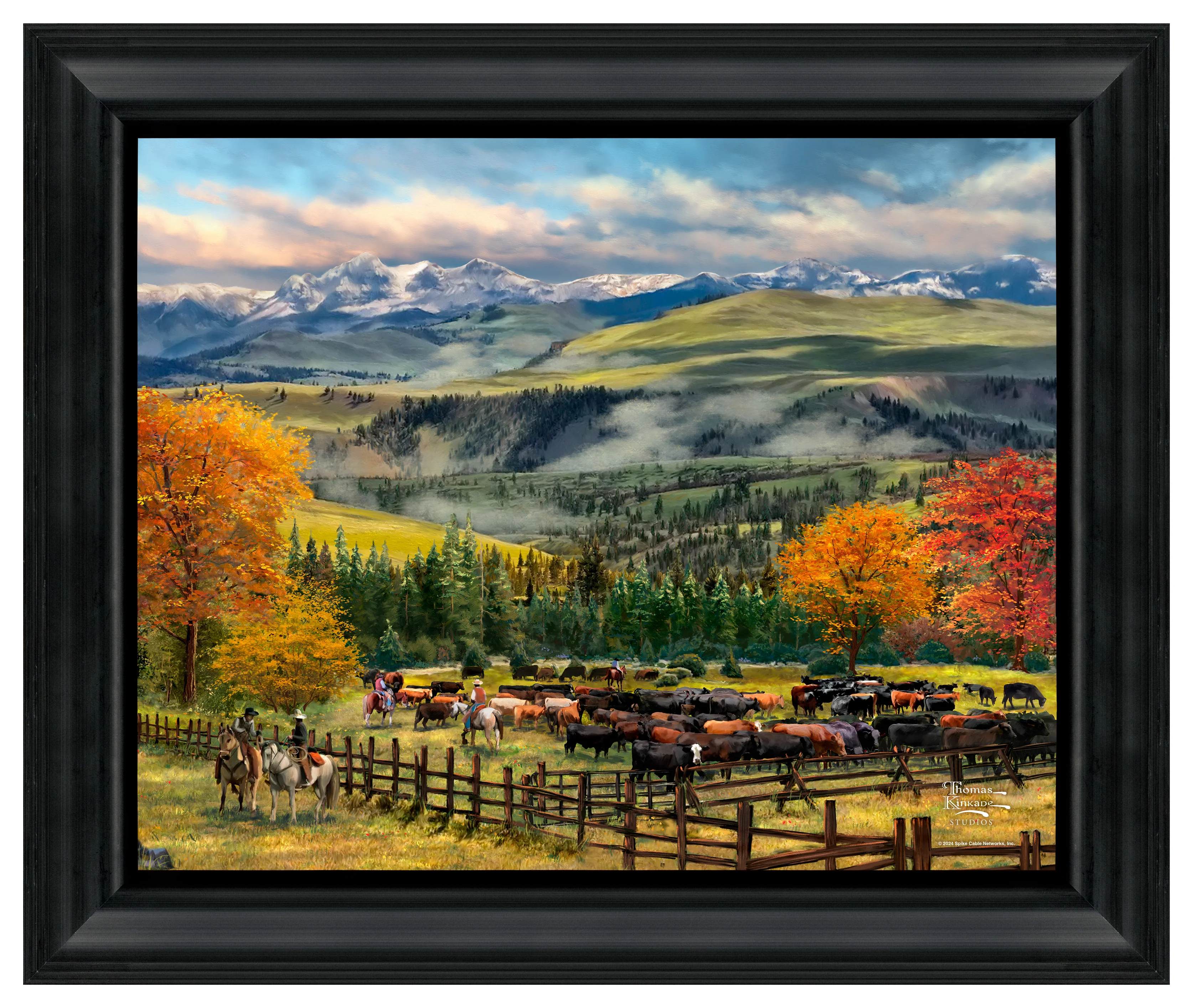 Image of Yellowstone Sky 16" x 20" Brushstroke Vignette