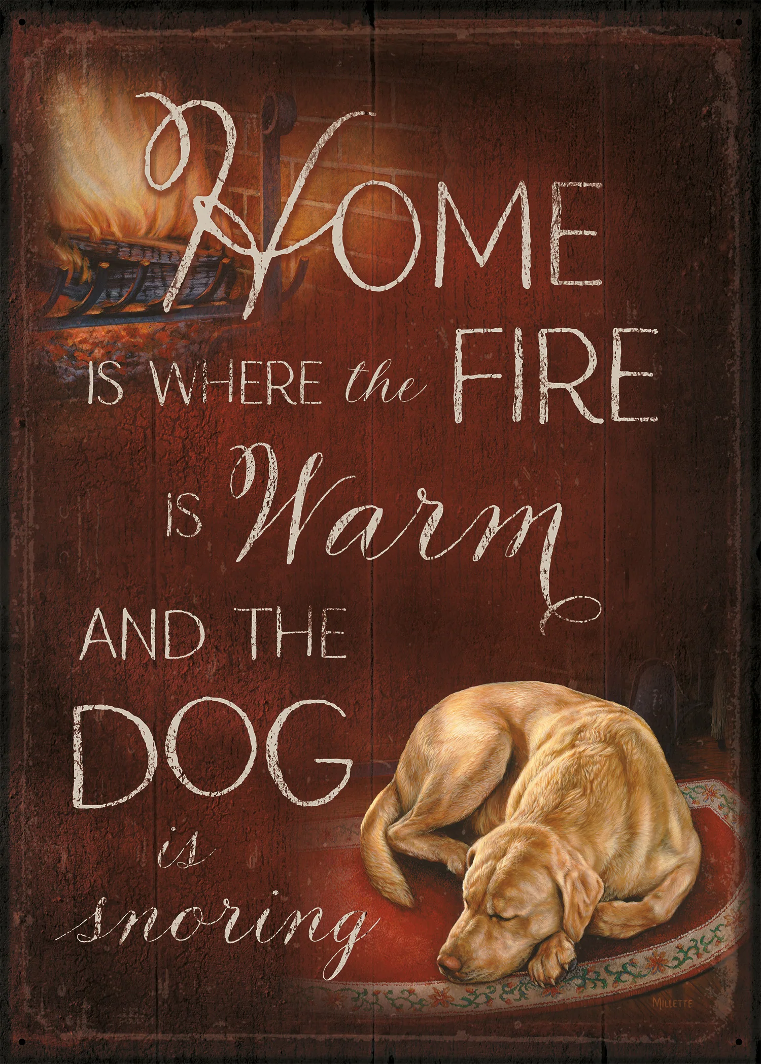 Image of Winters Reward - 12" x 16.75" Tin Sign