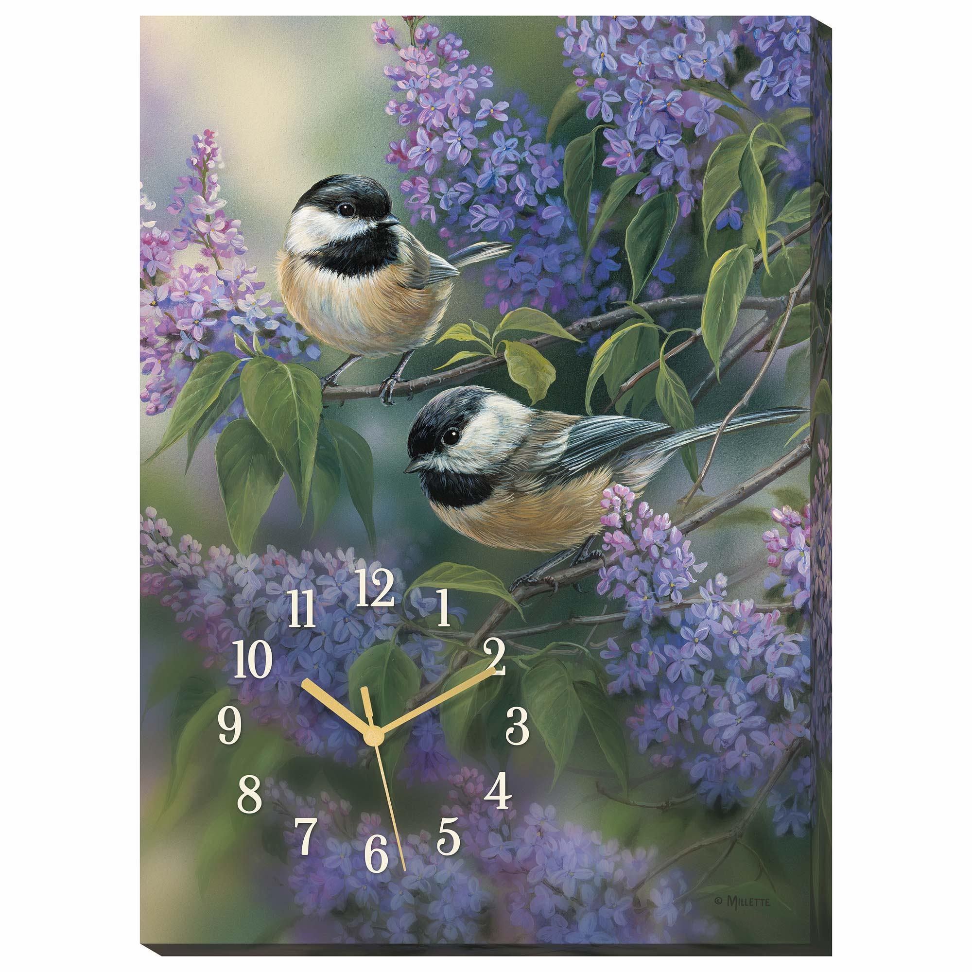 Image of Chickadees & Lilacs