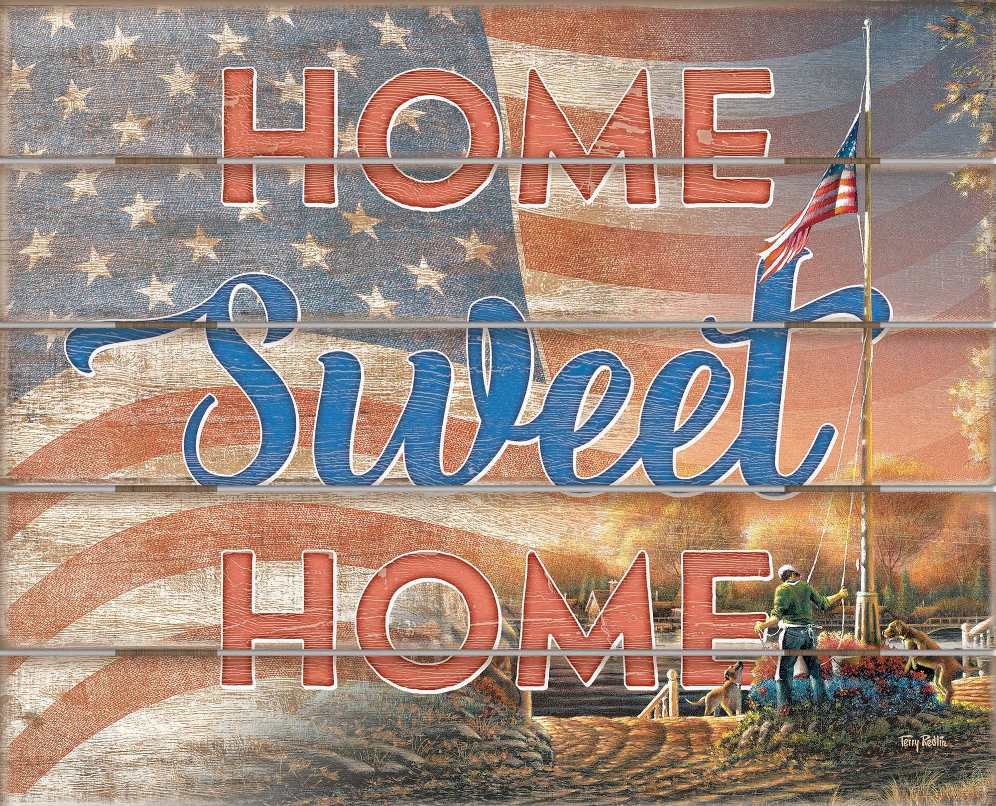 Image of Home Sweet Home - 18" x 22" Pallet Wall Art