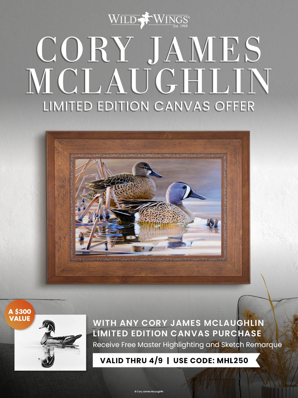 Cory James McLaughlin Limited Edition Canvas Offer