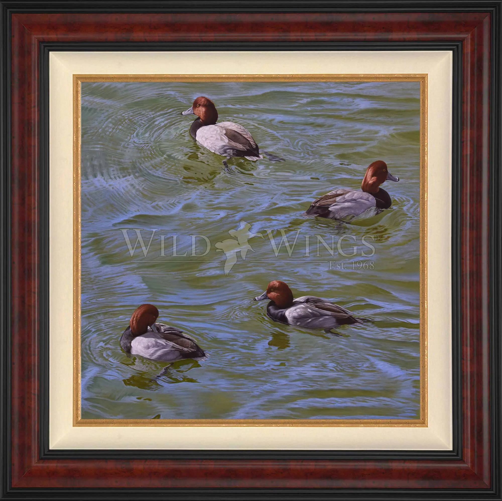 Image of Black and Red on Green - Limited Edition Canvas