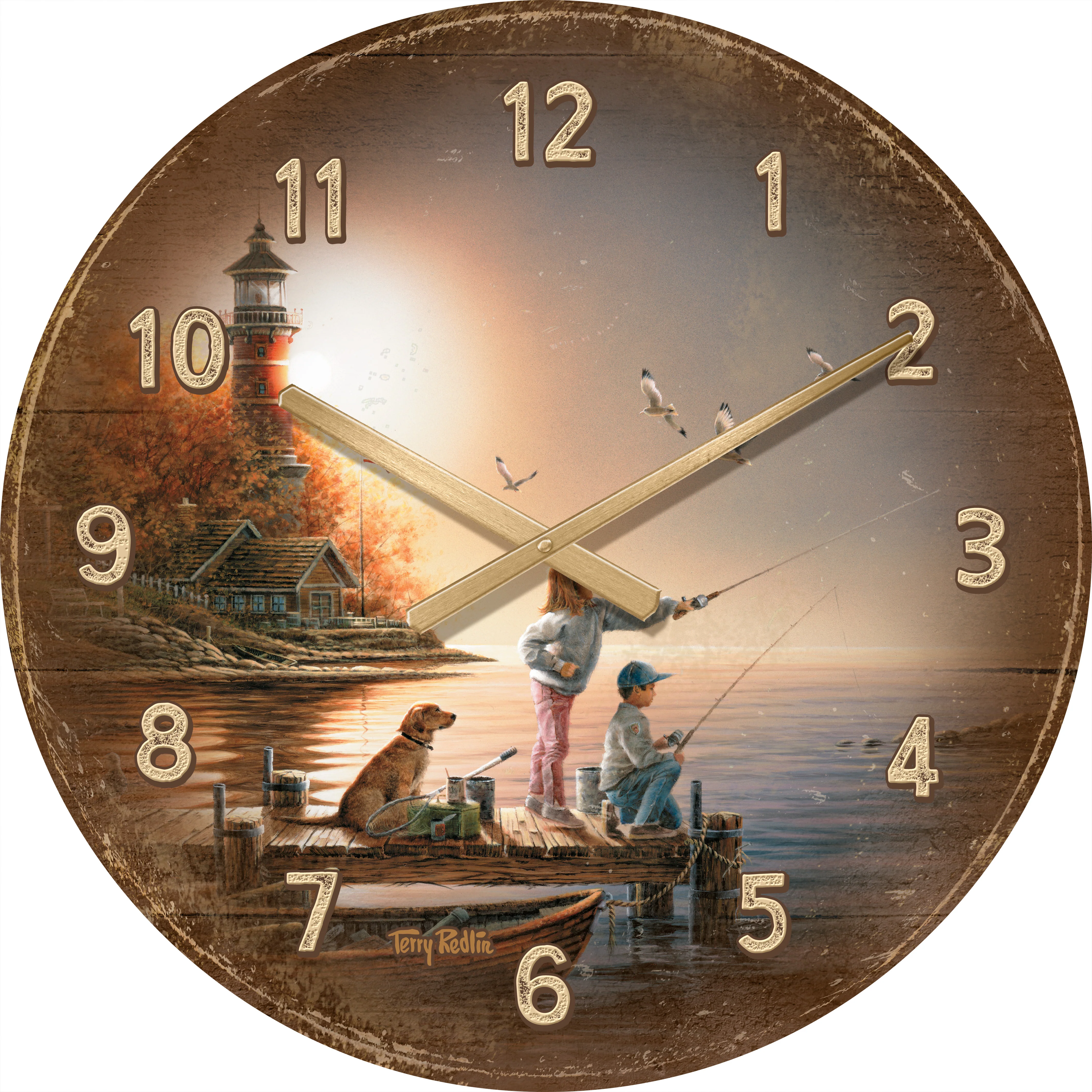 Image of From Sea to Shining Sea - 21" Round Clock