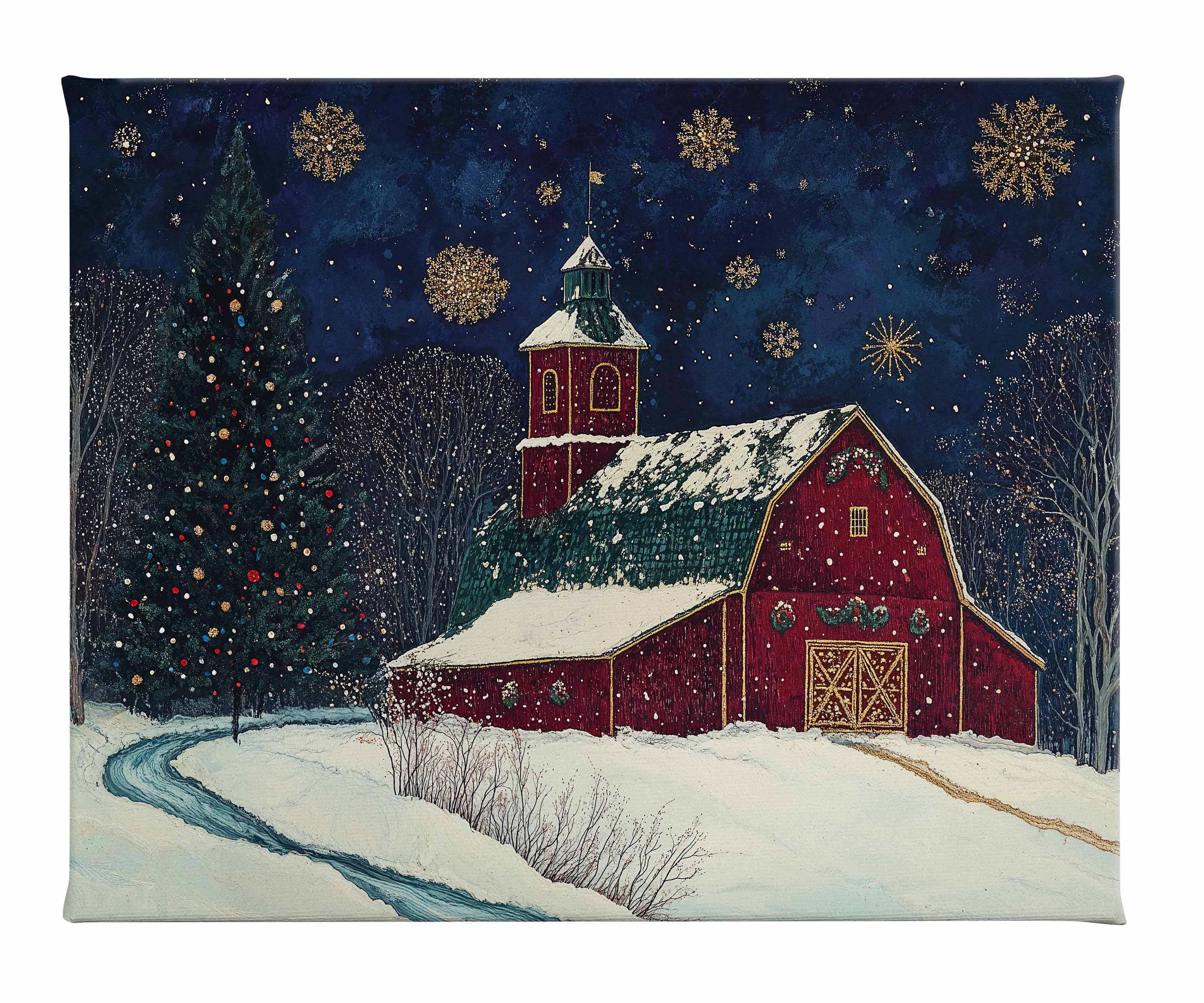Image of Santa's Western Workshop - Gallery Wrapped Canvas