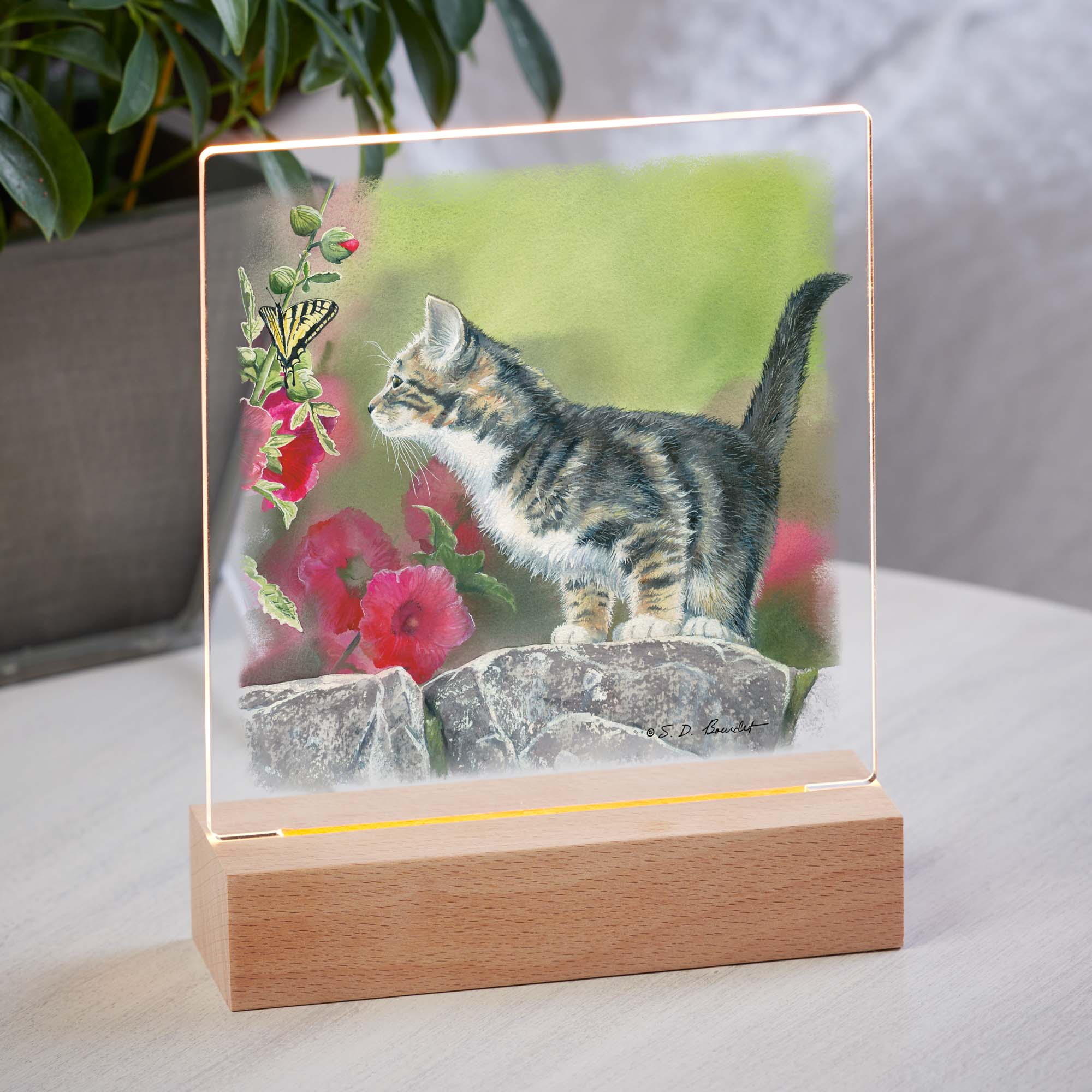 Image of Chasing Butterflies - Acrylic Night Light