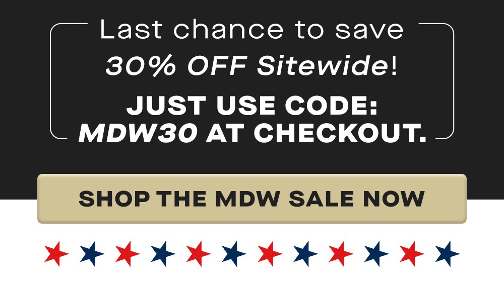 Last chance to save 30% sitewide