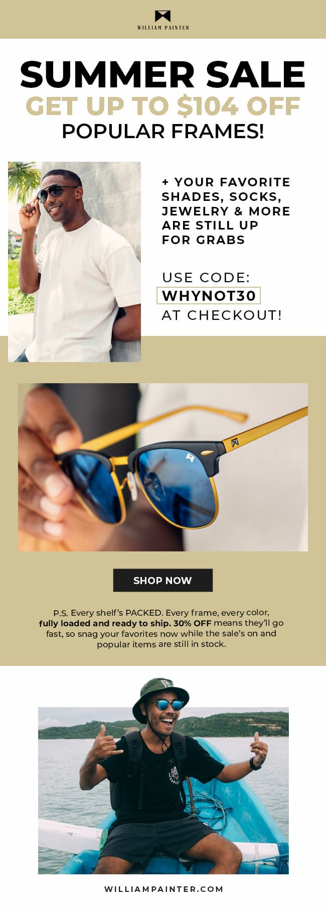 Every frame. Every Color. In stock.