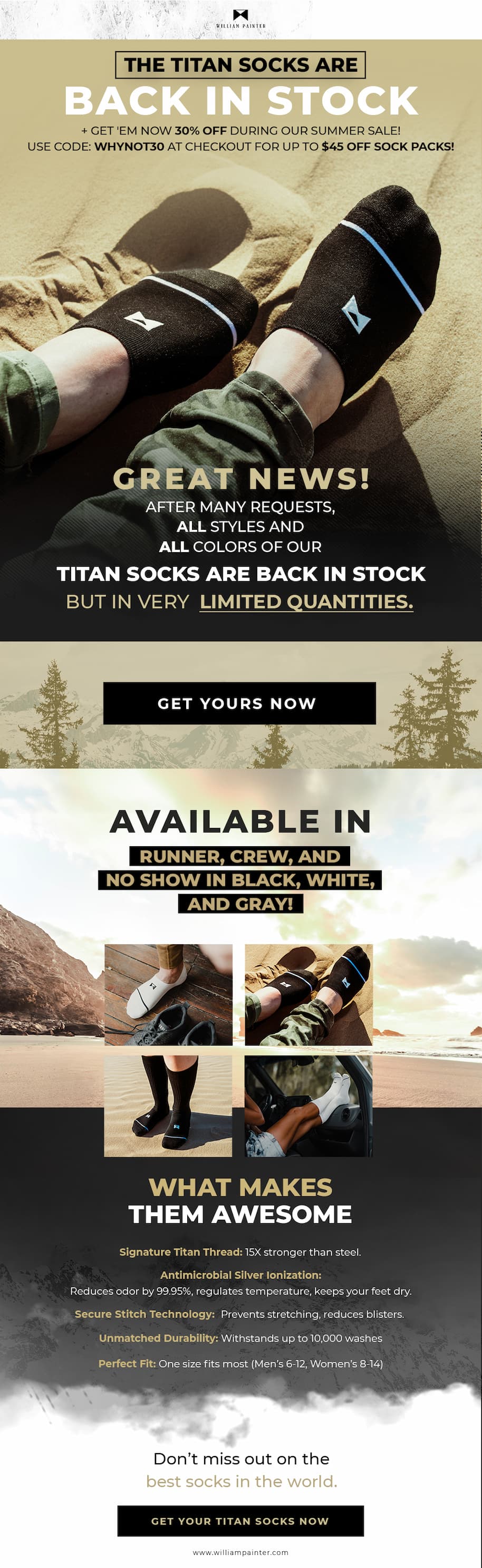 Socks 30% OFF 