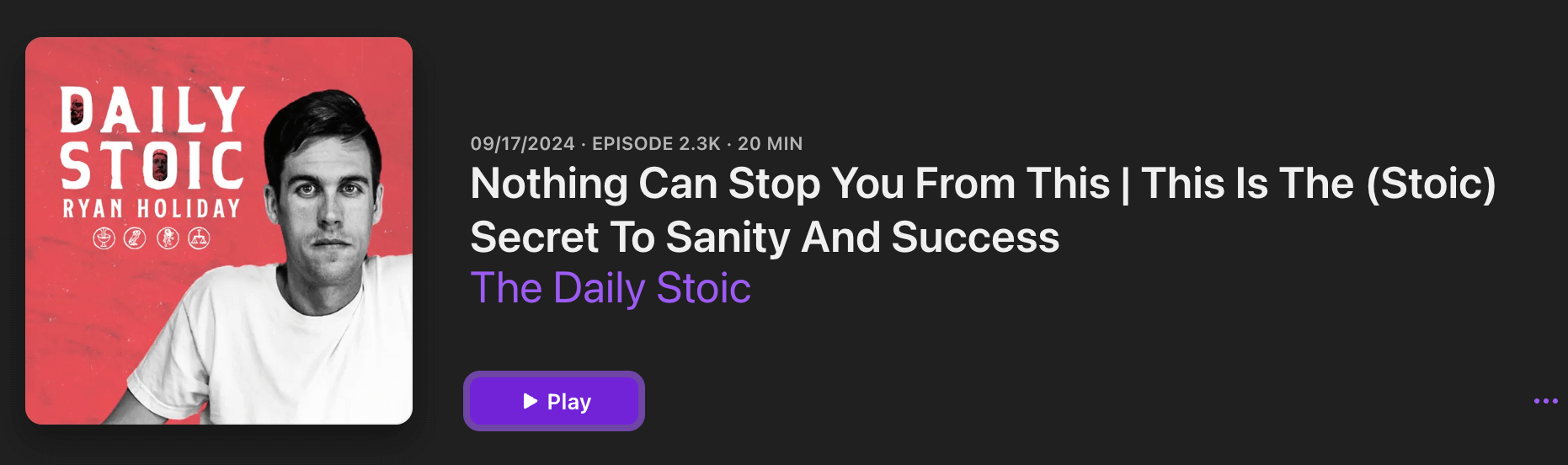 The Daily Stoic Podcast 