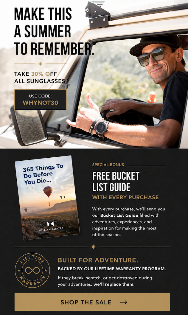TAKE 30% OFF WITH CODE WHYNOT30