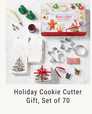 Holiday Cookie Cutter Gift, Set of 70