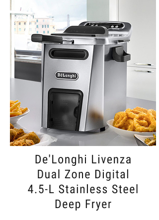 De’Longhi Livenza Dual Zone Digital 4.5-L Stainless Steel Deep Fryer