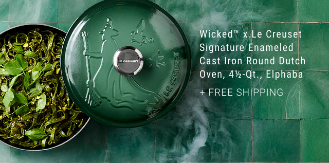 Signature Enameled Cast Iron Round Dutch Oven, 4½-Qt., Elphaba + FREE SHIPPING