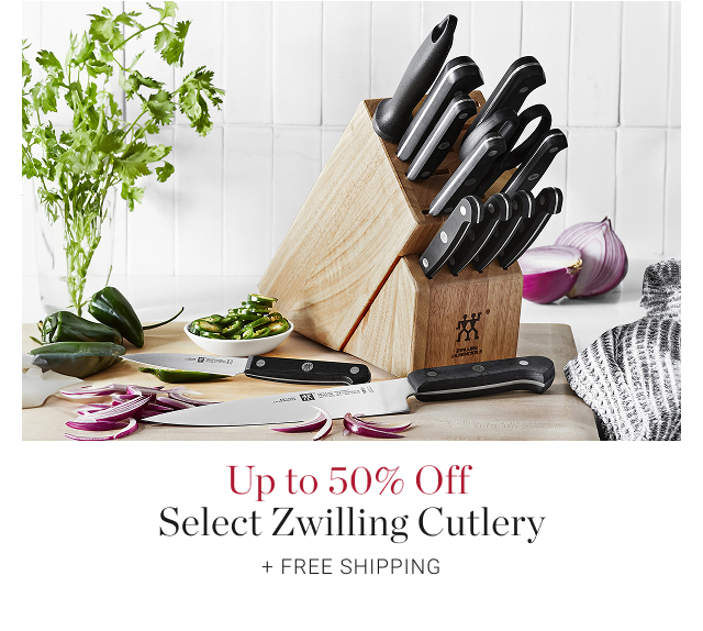 Up to 50% Off  Select Zwilling Cutlery + Free Shipping