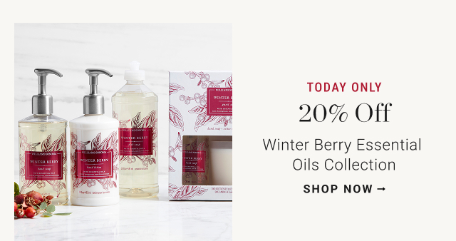 TODAY ONLY - 20% Off - Winter Berry Essential  Oils Collection - shop now