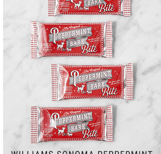 Williams Sonoma Peppermint Bark Bites, Set of 4 - $31.80