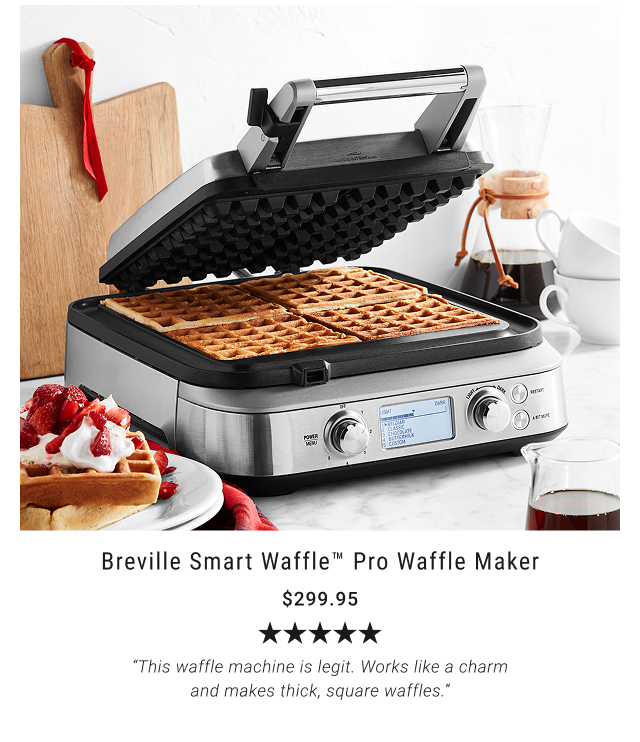 Breville Smart Waffle™ Pro Waffle Maker NOW $299.95