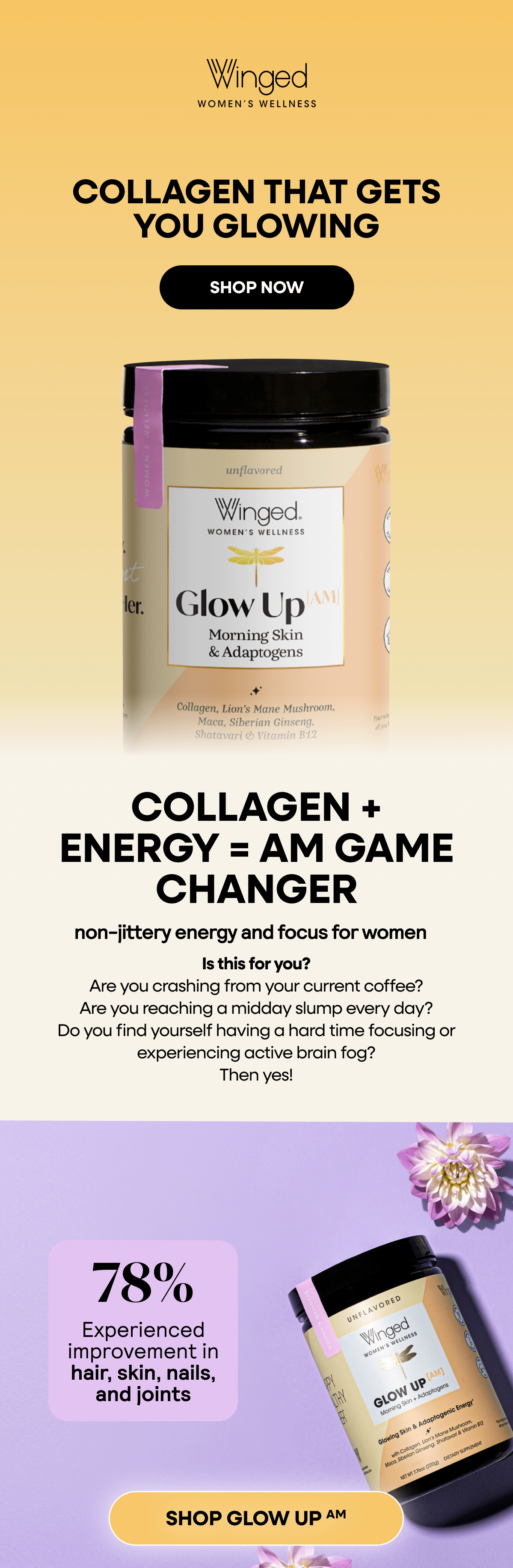 Winged Wellness - Shop Glow Up AM