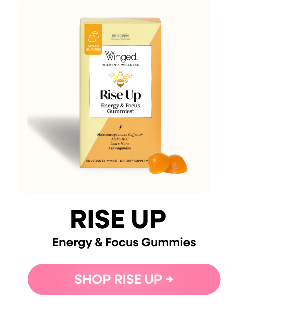 RISE UP | Energy & Focus Gummies | SHOP RISE UP → 