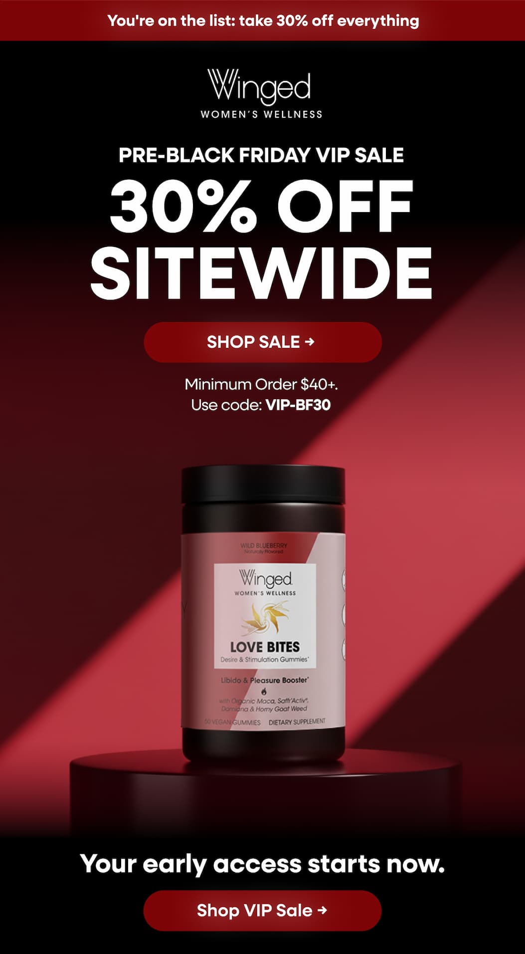 PRE-BLACK FRIDAY VIP SALE 30% OFF SITEWIDE SHOP SALE → Minimum Order $40+. Use code: VIP-BF30. Your early access starts now. Shop VIP Sale →