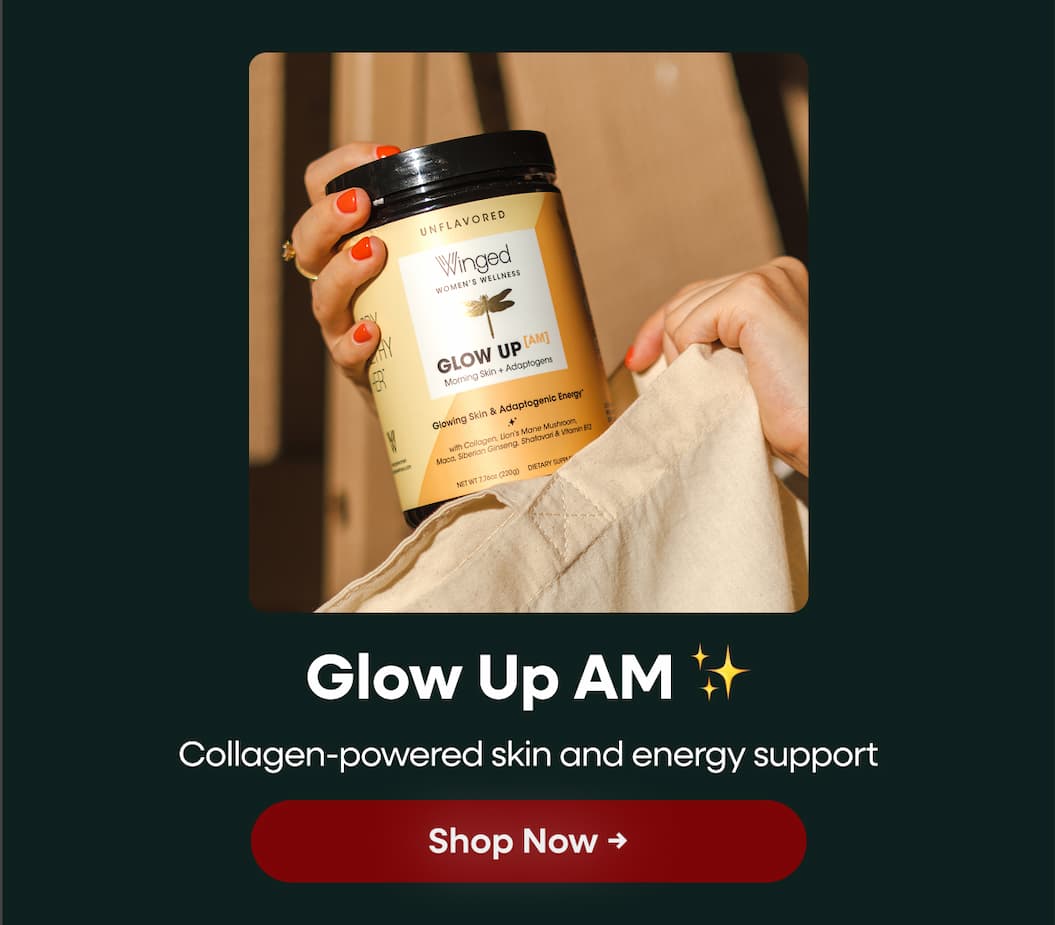 Collagen-powered skin and energy support. Glow Up AM ✨ Shop Now →