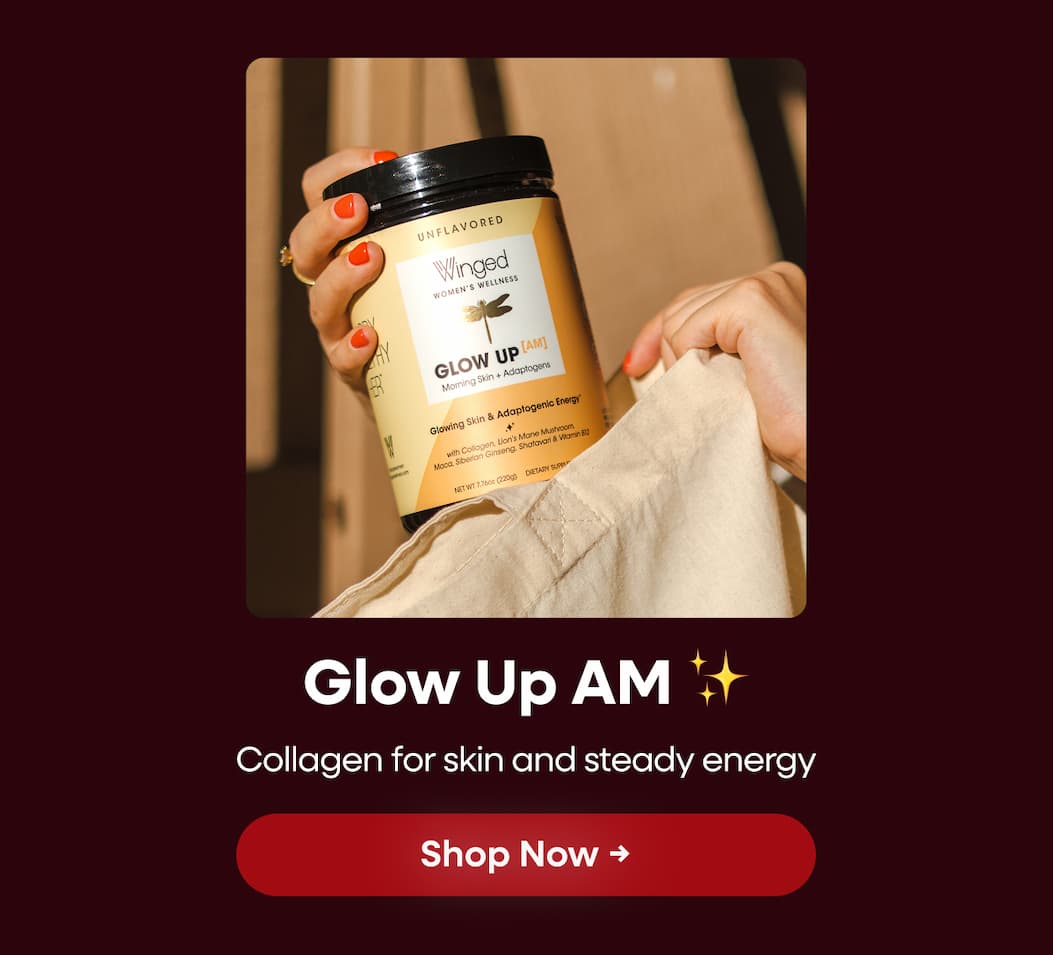 Collagen For Skin And Steady Energy. Glow Up Am ✨ Shop Now →