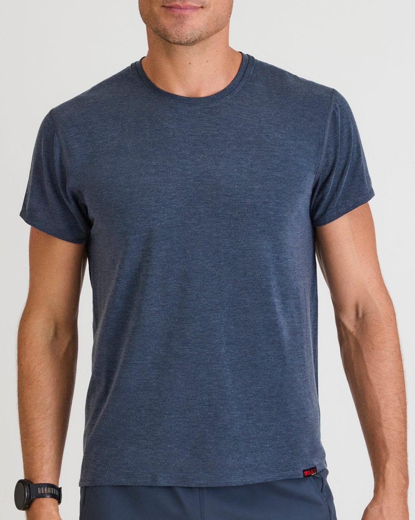 Image of The Clinton Tee in Heather Navy- Final Sale