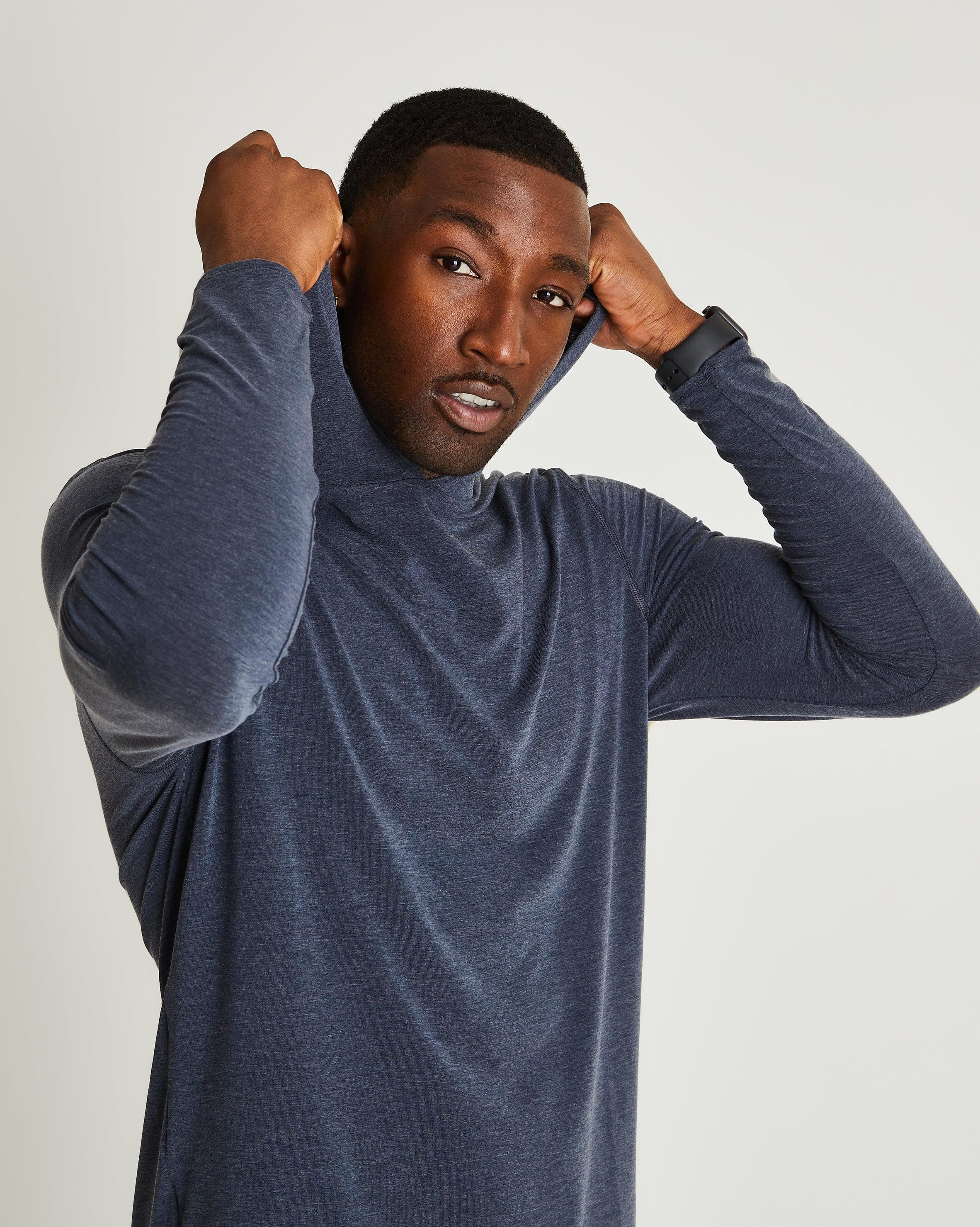 Image of The Clinton Hood in Navy- Final Sale