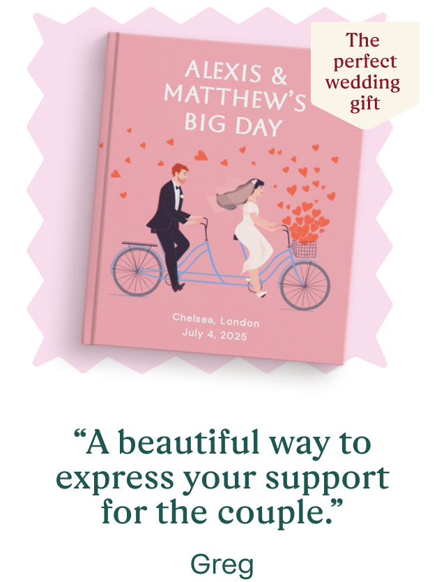 “A beautiful way to express your support for the couple.” Greg