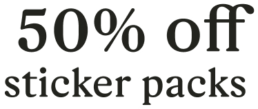 50% off sticker packs