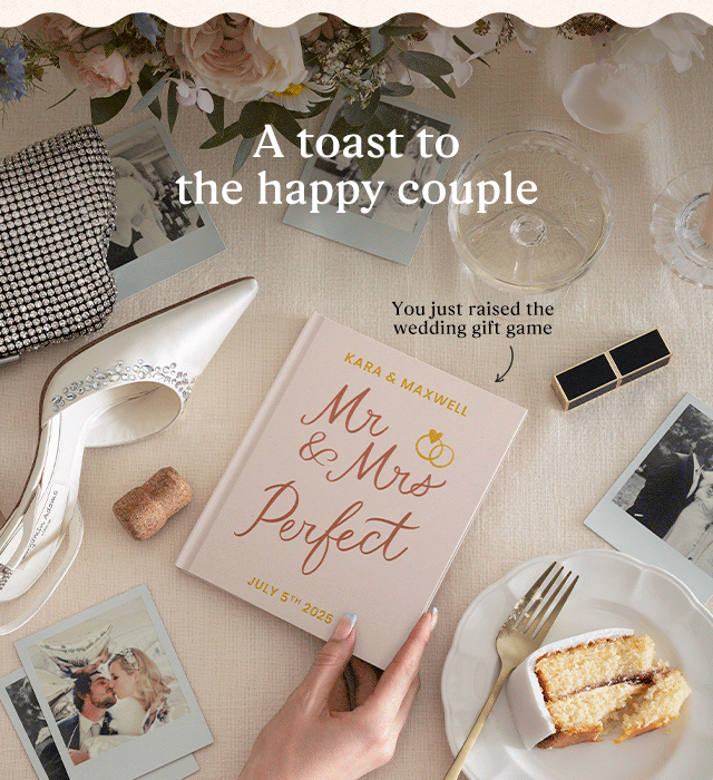A toast to the happy couple