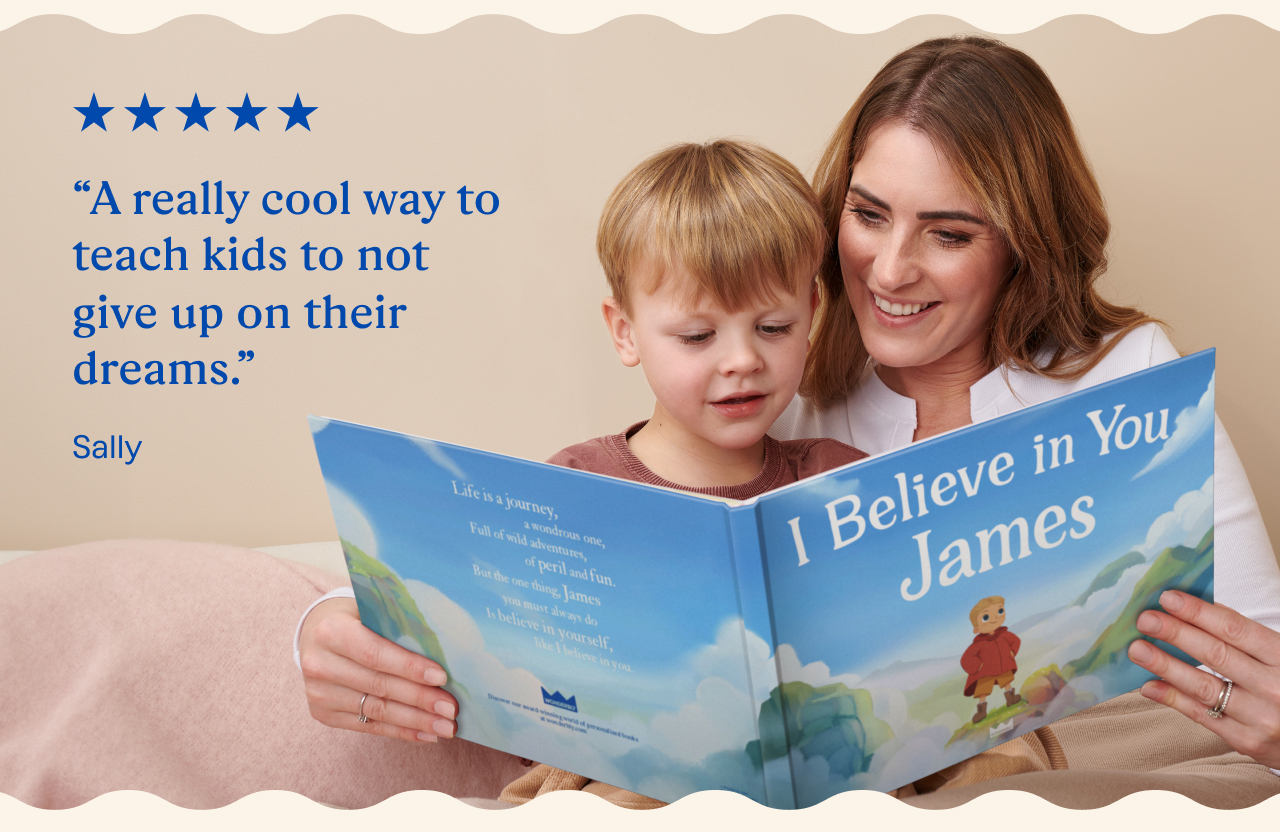 “A really cool way to teach kids to not give up on their dreams.” Sally
