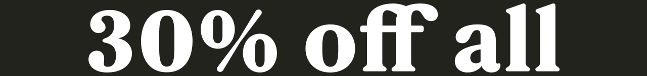 30% off all books