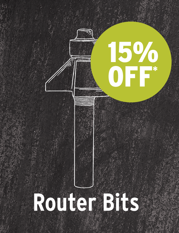 15% Off Router Bits