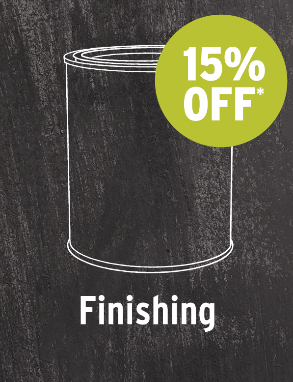 15% Off Finishing